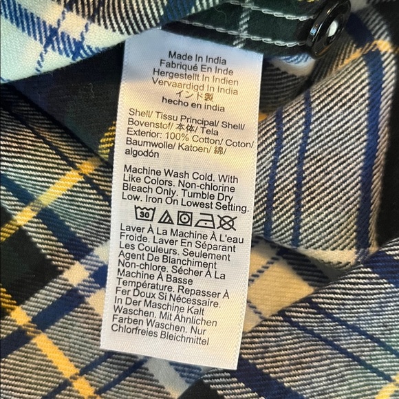 NWT J Crew Midweight flannel workshirt in regenerative cotton - Picture 7 of 7